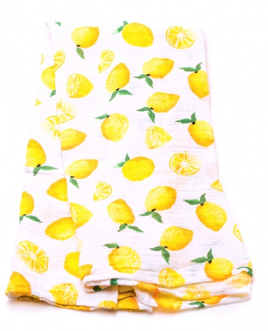 Муслиновая пеленка для новорожденных с бамбуком Diva большая, Lemon Cotton