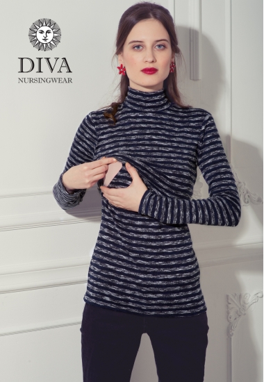 Топ для кормящих Diva Nursingwear  Felisa Strisce, цвет Azzurro