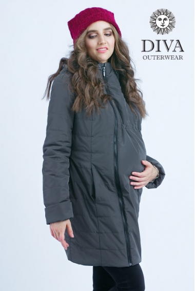 Слингокуртка зимняя 4 в 1 Diva Outerwear Grafite