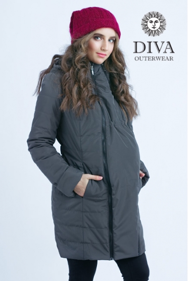 Слингокуртка зимняя 4 в 1 Diva Outerwear Grafite