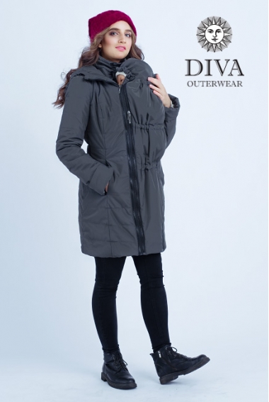 Слингокуртка зимняя 4 в 1 Diva Outerwear Grafite