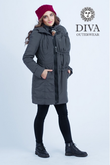 Слингокуртка зимняя 4 в 1 Diva Outerwear Grafite