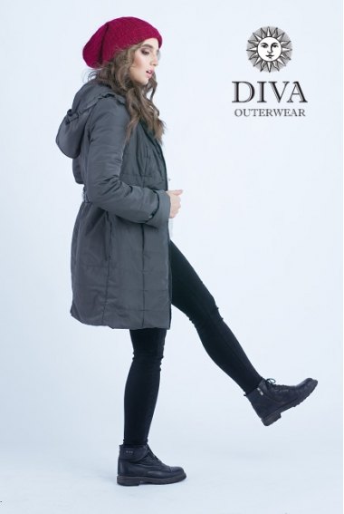 Слингокуртка зимняя 4 в 1 Diva Outerwear Grafite