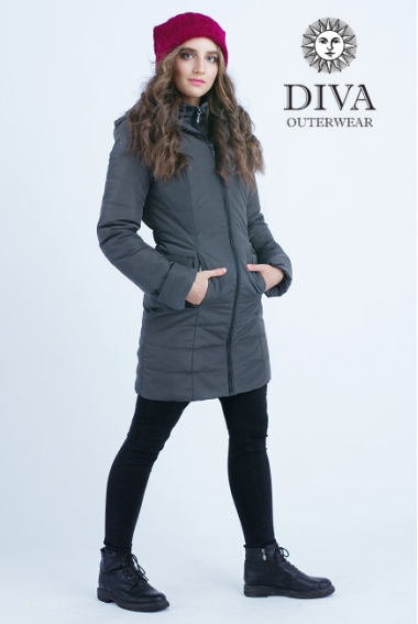 Слингокуртка зимняя 4 в 1 Diva Outerwear Grafite