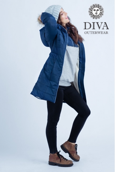 Слингокуртка зимняя 4 в 1 Diva Outerwear Azzurro