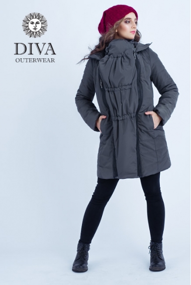 Слингокуртка зимняя 4 в 1 Diva Outerwear Grafite