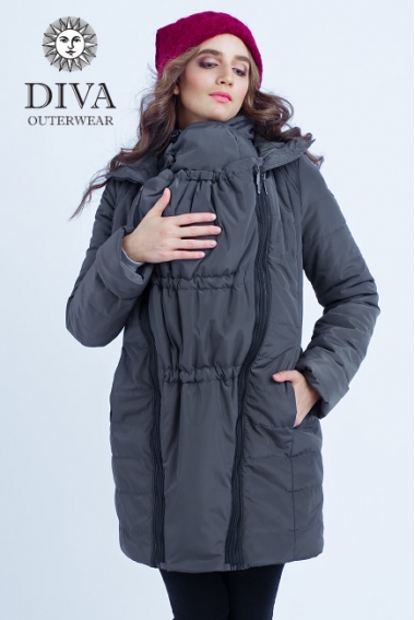 Слингокуртка зимняя 4 в 1 Diva Outerwear Grafite