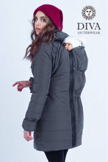 Слингокуртка зимняя 4 в 1 Diva Outerwear Grafite