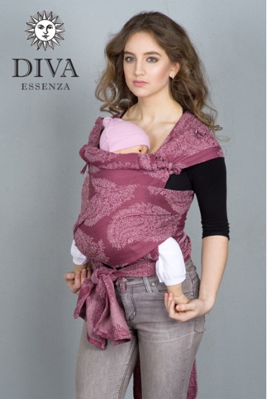 Май-слинг Diva Essenza, Berry Linen со льном