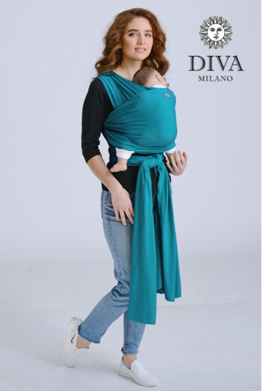 Слинг-шарф трикотажный Diva Stretchy, Smeraldo