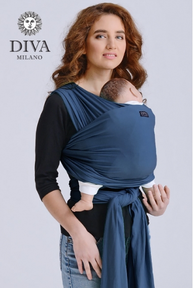 Трикотажный слинг для новорожденных Diva Stretchy, Indigo