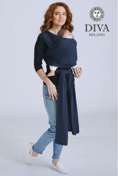 Трикотажный слинг для новорожденных Diva Stretchy, Navy