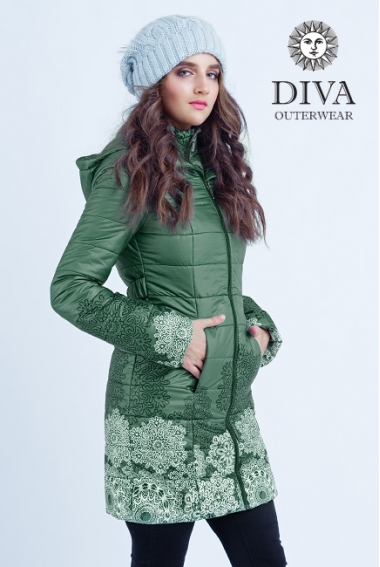 Слингокуртка зимняя 3 в 1 Diva Outerwear Pino Snowflakes