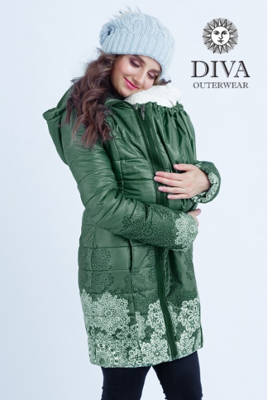 Слингокуртка зимняя 3 в 1 Diva Outerwear Pino Snowflakes