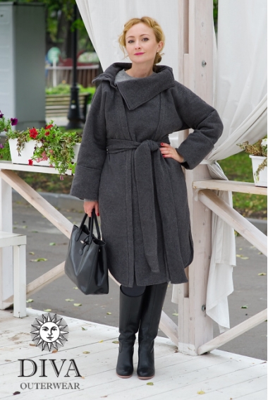 Слингопальто зимнее Diva Outerwear Antracite