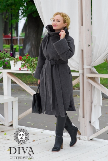 Слингопальто зимнее Diva Outerwear Antracite