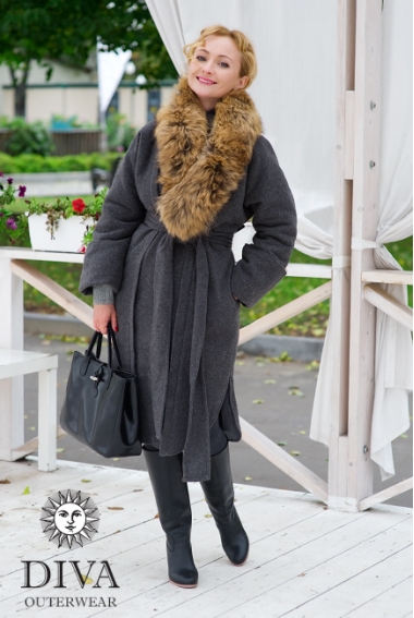 Слингопальто зимнее Diva Outerwear Antracite