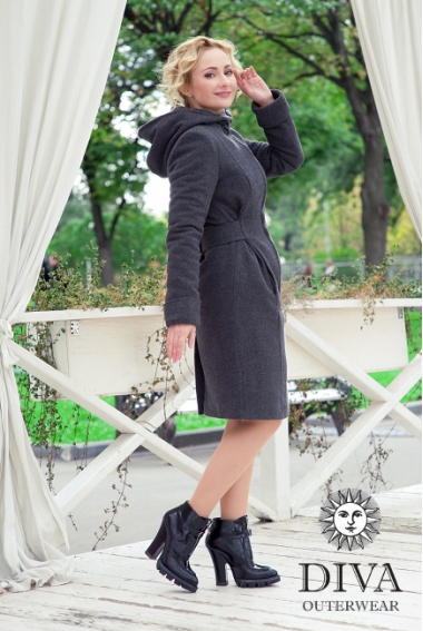 Слингопальто зимнее Diva Outerwear Antracite