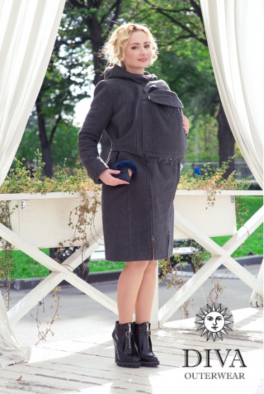 Слингопальто зимнее Diva Outerwear Antracite