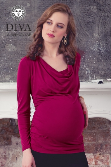 Топ для кормящих и беременных Diva Nursingwear Bella, цвет Berry