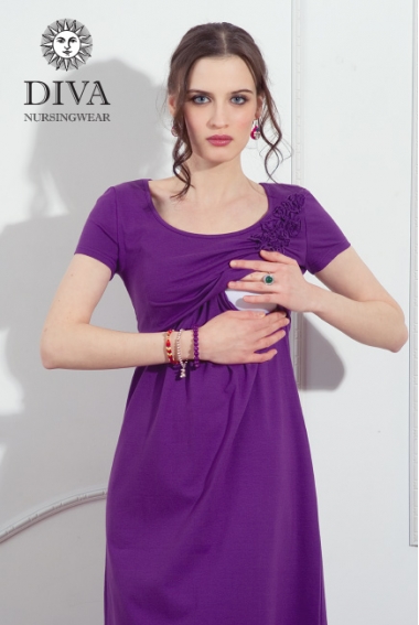 Платье для кормящих и беременных Diva Nursingwear Dalia, цвет Viola