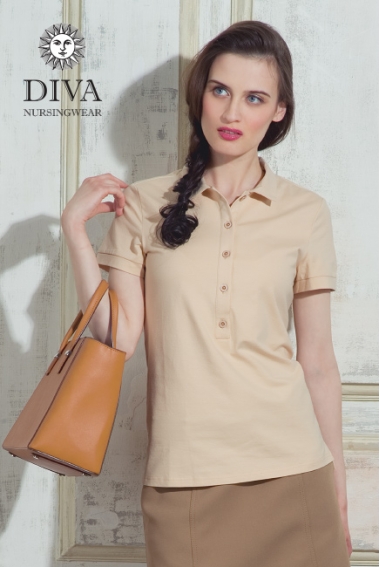 Топ для кормления Diva Nursingwear Polo, цвет Grano