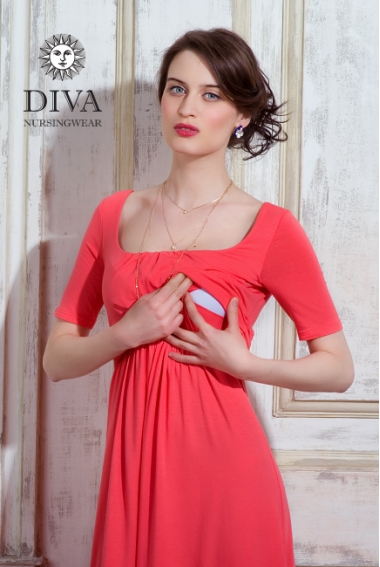 Платье для кормящих и беременных Diva Nursingwear Stella, Corallo