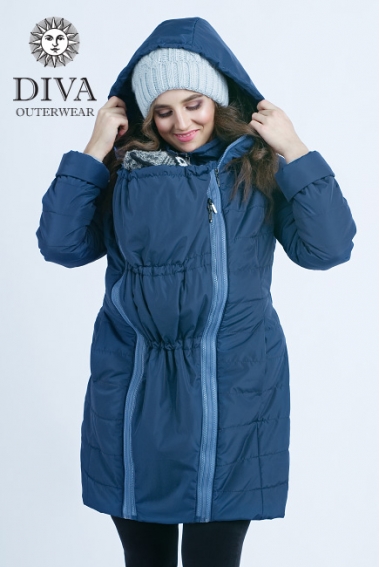 Слингокуртка зимняя 4 в 1 Diva Outerwear Azzurro