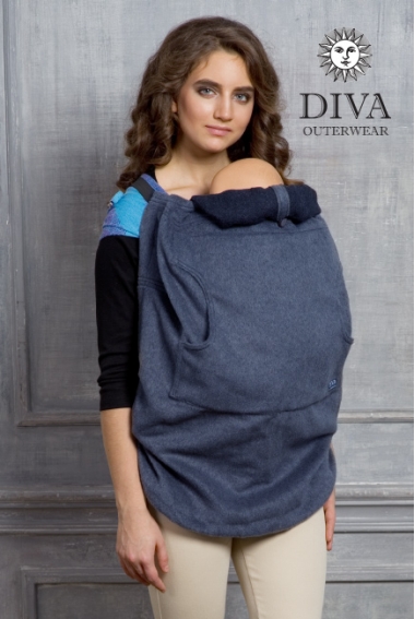 Слингонакидка из шерсти Diva Outerwear Notte