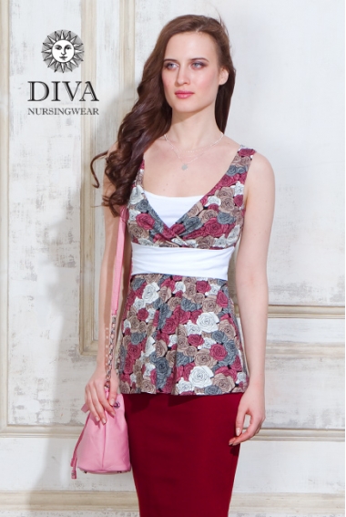 Топ для кормящих и беременных Diva Nursingwear Alba, Rose