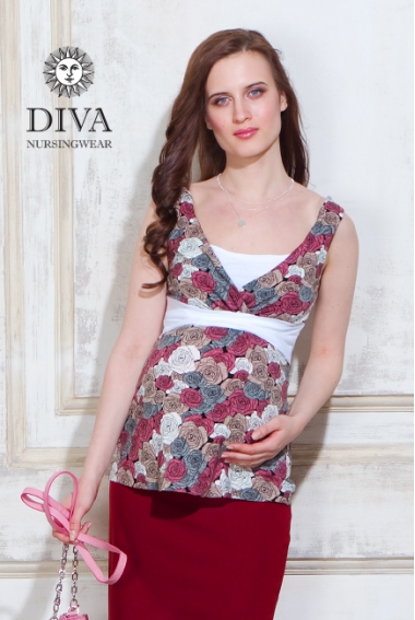 Топ для кормящих и беременных Diva Nursingwear Alba, Rose