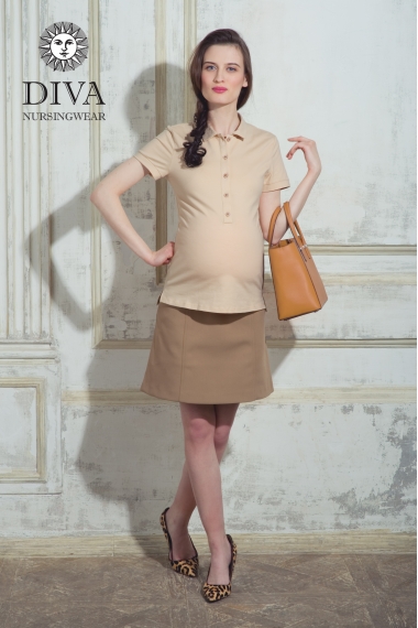 Топ для кормления Diva Nursingwear Polo, цвет Grano